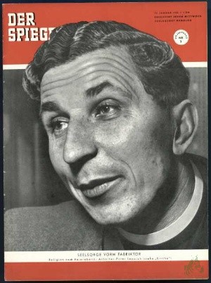 Artikelbild 1 des Artikels “3/1954, SEELSORGE VORM FABRIKTOR; RELIGION NACH FEIERABEND ARBEITER PATER LEPPICH “