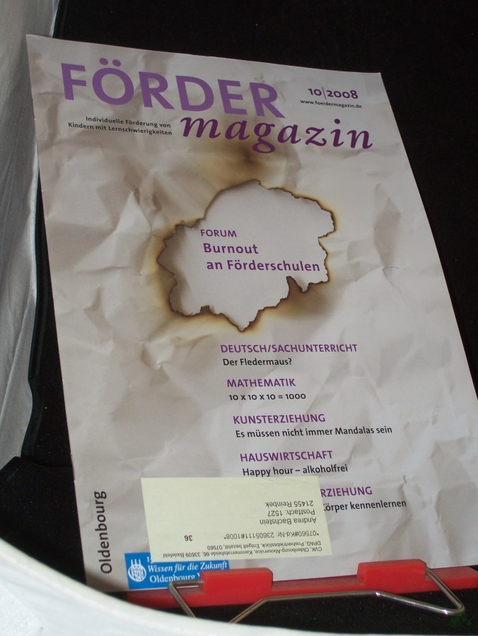 Artikelbild 1 des Artikels “10/2008, Burnout an Förderschulen “