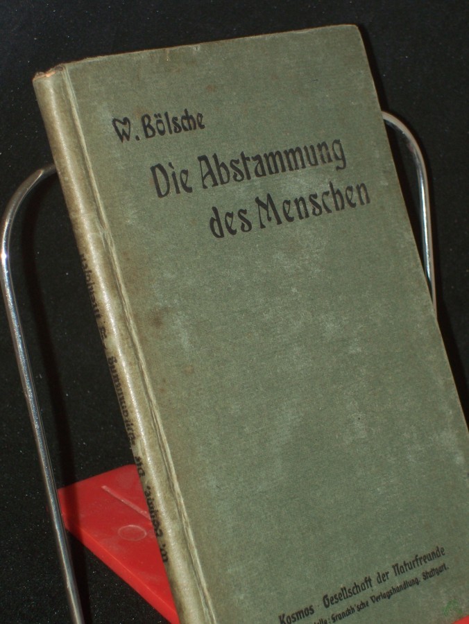 Product image 1 of the product “Die Abstammung des Menschen / Wilhelm Bölsche. Mit zahlr. Abb. von Willy Planck ”