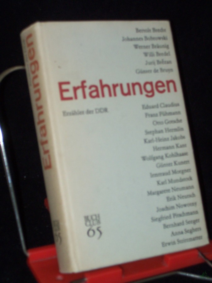 Artikelbild 1 des Artikels “Erfahrungen : Erzähler d. DDR; Anthologie / hrsg. von Harald Korall u. Werner Liersch “