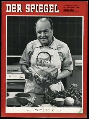 Product image 1 of the product “26/1959, Werbung in Gelee, Kochspieler Wilmenrod ”