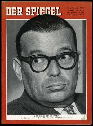 Artikelbild 1 des Artikels “11/1959, Der Kohlenberg Mann, Zechen Verbandschef Burckhardt “