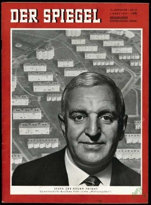 Product image 1 of the product “10/1959, Stern der neuen Heimat, Gewerkschafts Baulöwe Plett ”