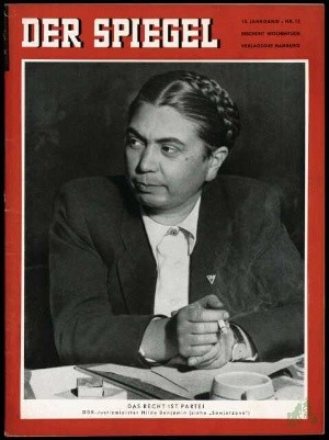 Product image 1 of the product “12/1959, Das Recht ist Partei, DDR Justizminister Hilde Benjamin ”