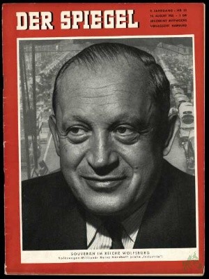 Product image 1 of the product “33/1955, Souverän im Reiche Wolfsburg, Volkswagen Millionär Heinz Nordhoff ”