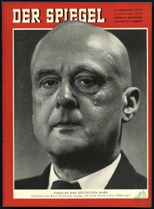 Artikelbild 1 des Artikels “23/1956, Kanzler der deutschen Mark, Präsident der Bank deutscher Länder, Wilhelm Vocke “