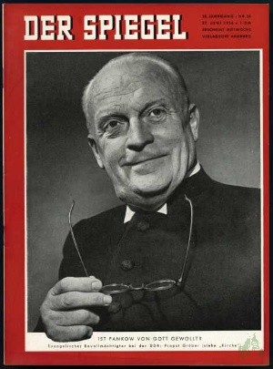 Artikelbild 1 des Artikels “26/1956, Ist Pankow von Gott gewollt, evangelischer Bevollmächtigter bei der DDR, Probst Grüber “