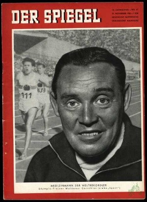 Artikelbild 1 des Artikels “47/1956, Medizinmann der Weltrekordler, Olympia Trainer Woldemar Gerschler “
