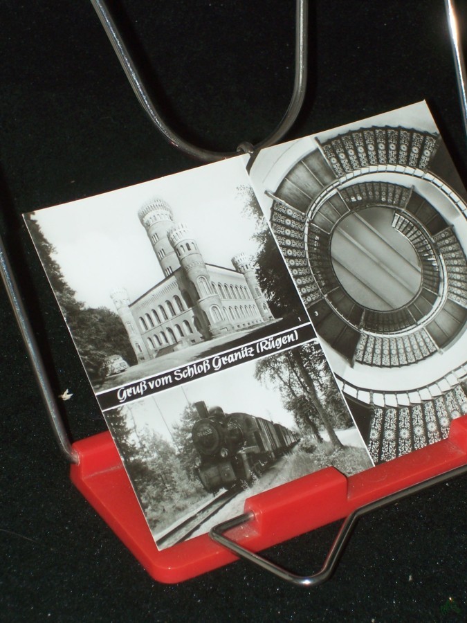 Artikelbild 1 des Artikels “Gruß vom Schloß Granitz Rügen, ehem. Jagdschloß, Bäderbahn, Wendeltreppe im Aussichtsturm “