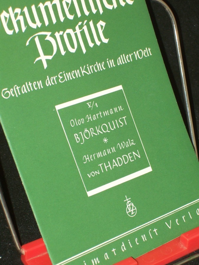 Artikelbild 1 des Artikels “Ökumenische Profile||Teil: V., [Späte Erben Luthers] / 1. Manfred Björkquist / Olov Hartman. Dr. Reinold von Thadden / Hans Hermann Walz “
