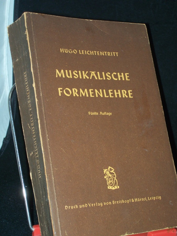 Product image 1 of the product “Musikalische Formenlehre / Hugo Leichtentritt ”