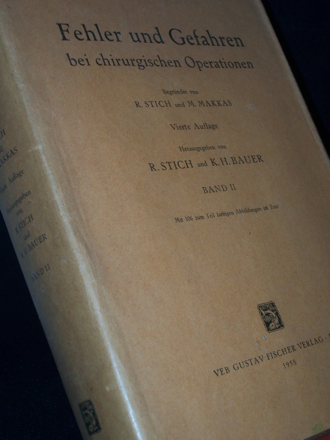 Artikelbild 1 des Artikels “Fehler und Gefahren bei chirurgischen Operationen Band. 2., Mit 106 zum Teil farb. Abb. im Text “
