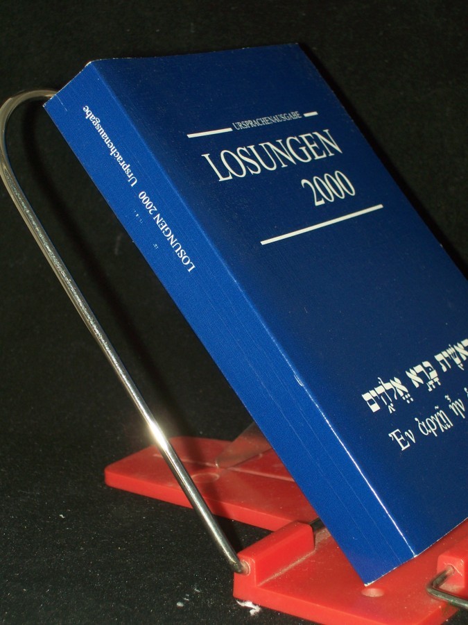 Product image 1 of the product “Die Losungen Deutschland 2000/Losungen 2000 in der Ursprache: Die Losungen in hebräischer und altgriechischer Sprache mit Übersetzungshilfen ”