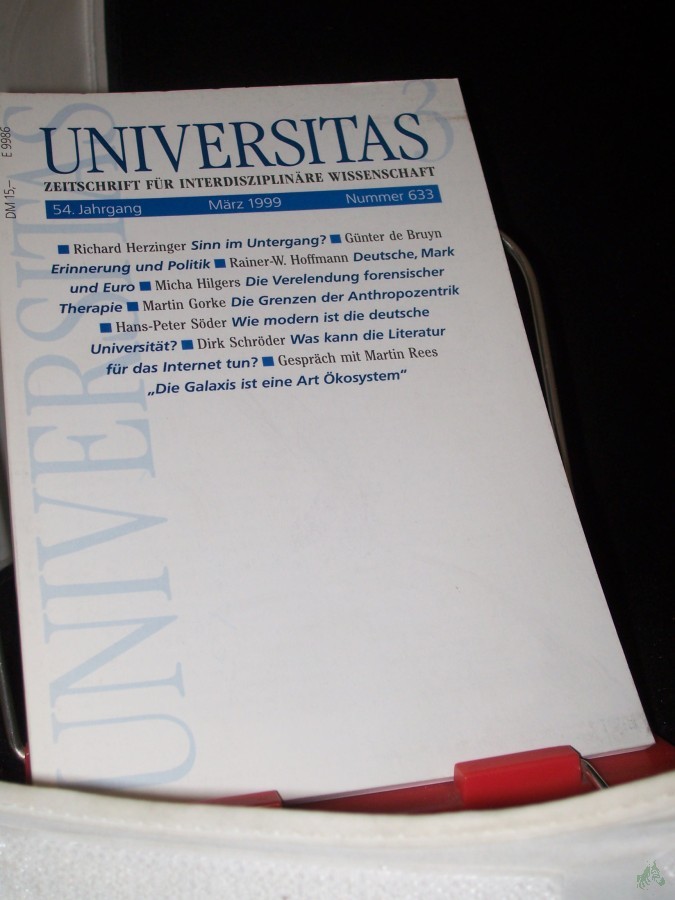 Artikelbild 1 des Artikels “3/1999, Sinn im Untergang “