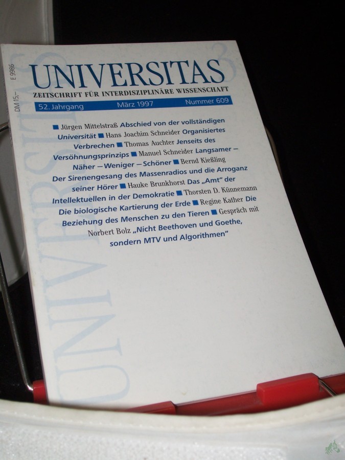 Artikelbild 1 des Artikels “3/1997, Abschied von der vollständigen Universität “