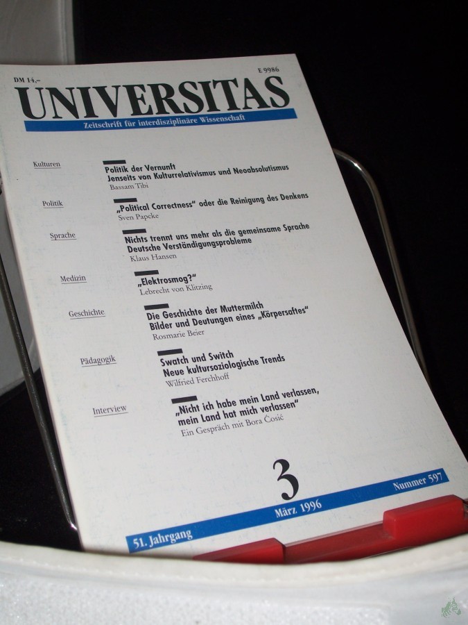 Artikelbild 1 des Artikels “3/1996, Politik der Vernunft “