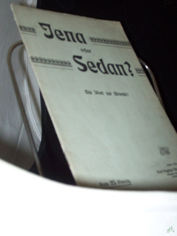 Product image 1 of the product “Jena oder Sedan? : ein Wort zur Abwehr ”