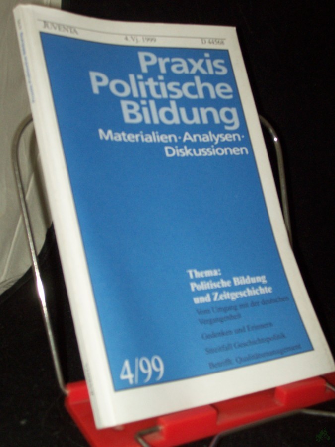 Product image 1 of the product “4/1999, Politische Bildung und Zeitgeschichte ”
