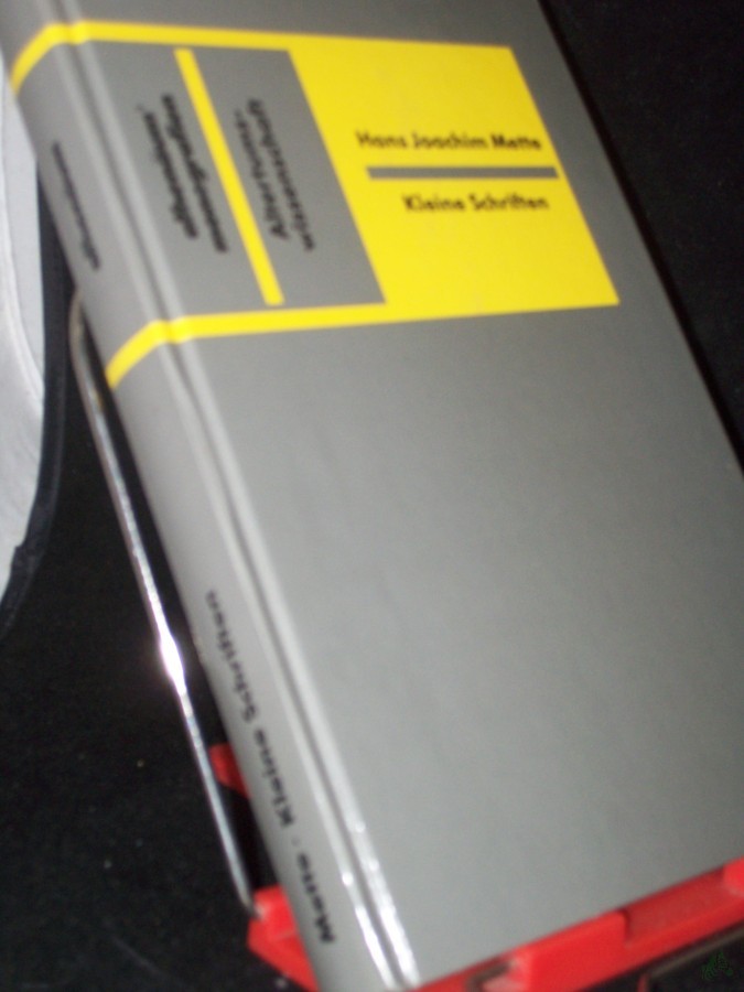 Product image 1 of the product “Kleine Schriften / Hans Joachim Mette. Hrsg. von Adelheid Mette u. Bernd Seidensticker ”