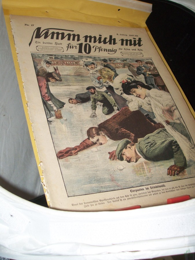 Artikelbild 1 des Artikels “No 17, 1907/08, 15 Seiten; AUF DER VORDERSEITE EIERPUSTEN IM GRINDELWALD “