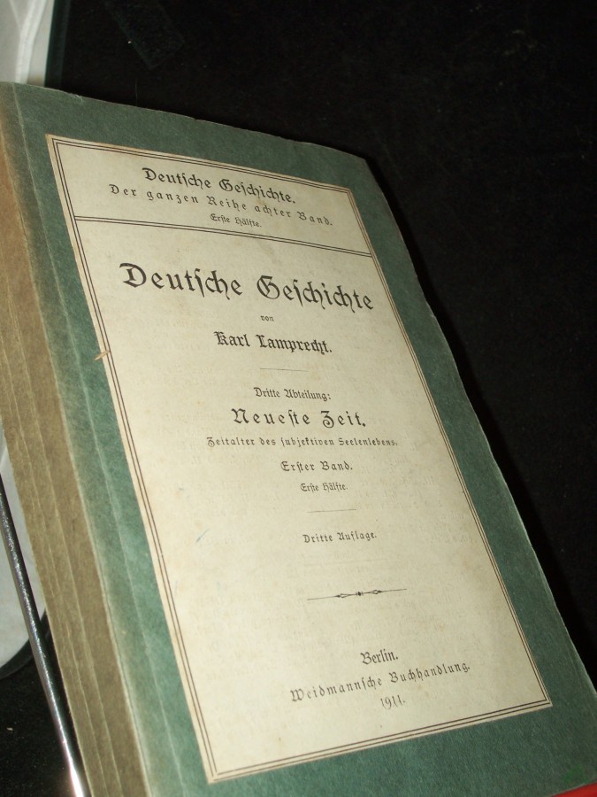 Artikelbild 1 des Artikels “Lamprecht, Karl: Deutsche Geschichte Teil: Abt. 3., Neueste Zeit / Bd. 1. = d. ganzen Reihe Bd. 8. / Hälfte 1 “