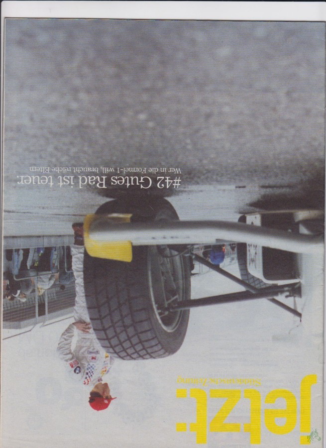 Product image 1 of the product “No 42, Gutes Rad ist teuer, Wer in die Formel 1 will, braucht reiche Eltern ”