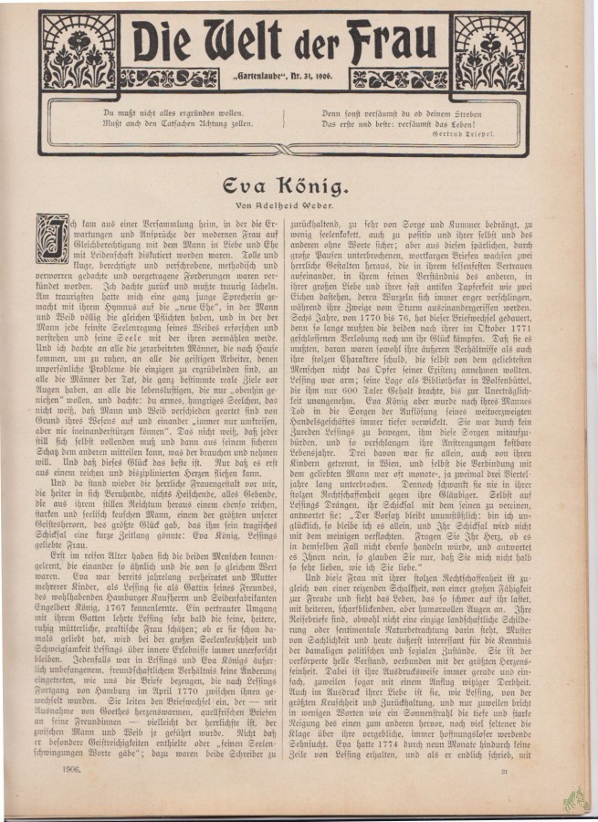 Artikelbild 1 des Artikels “31/1906 “