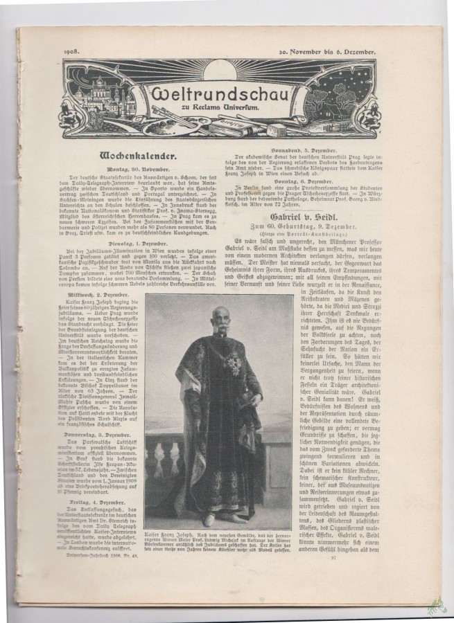 Artikelbild 1 des Artikels “30-6 dezember 1908 “