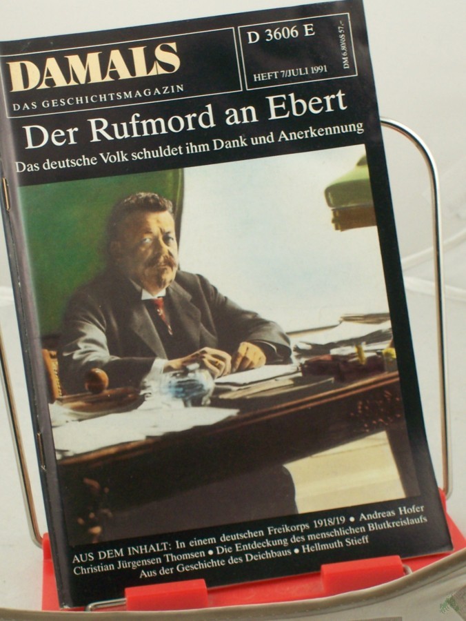 Artikelbild 1 des Artikels “7/1991, Der Rufmord an Ebert “