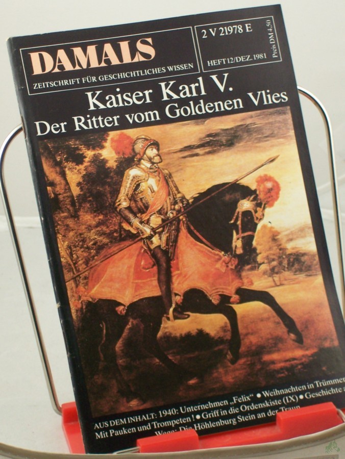 Artikelbild 1 des Artikels “12/1981, Kaiser Karl V der Ritter vom goldenen Vlies “