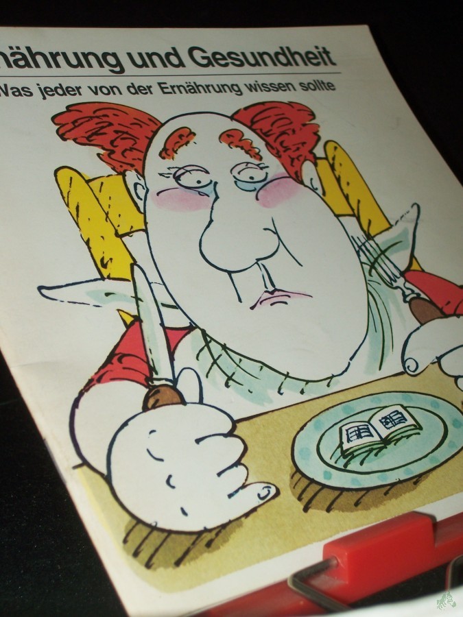 Artikelbild 1 des Artikels “Ernährung und Gesundheit. Was jeder von der Ernährung wissen sollte. Mit farbigen Illustrationen v. Manfred Bofinger. Hrsg: Warenzeichenverband für Diätische Erzeugnisse berlin in Zusammenarbeit mit der Zentralstelle für Werbung und Messen “