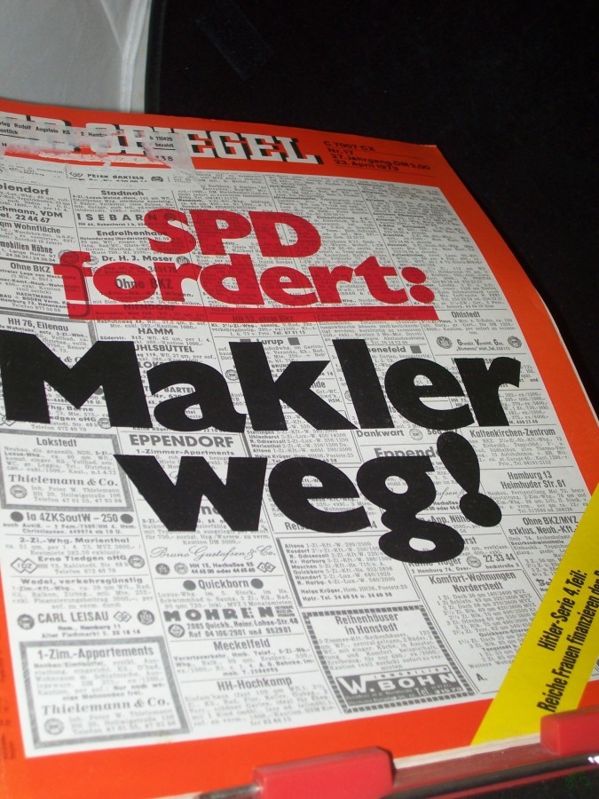 Artikelbild 1 des Artikels “17/1973, SPD fordert, Makler weg “