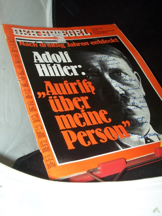 Artikelbild 1 des Artikels “14/1973, Adolf Hitler Aufriß über meine Person “