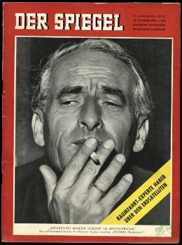 Artikelbild 1 des Artikels “42/1957 Menschen waren schon im Weltenraum, Raumfahrtmediziner Professor Haber “