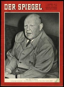 Artikelbild 1 des Artikels “15/1957, Der Laster Boss, im Korruptionsverhör Gewerkschaftsvorsitzender Dave Beck “