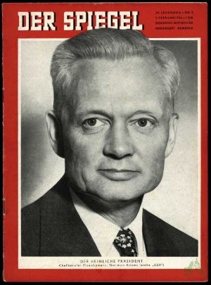 Artikelbild 1 des Artikels “5/1956, Der heimliche Präsident, Chefberater Eisenhowers, Sherman Adams “