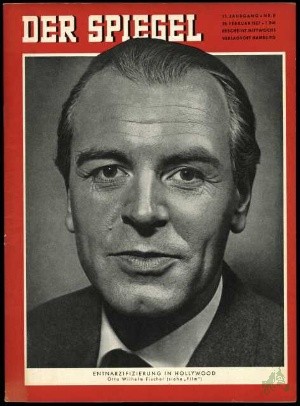 Artikelbild 1 des Artikels “8/1957, Entnazifizierung in Hollywood, Otto Wilhelm Fischer “