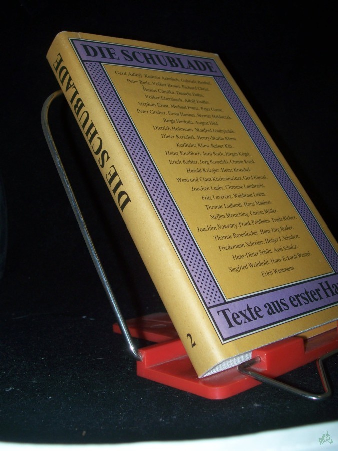 Product image 1 of the product “Die Schublade Band. 2. / Hrsg. von Hinnerk Einhorn u. Roswitha Jendryschik ”