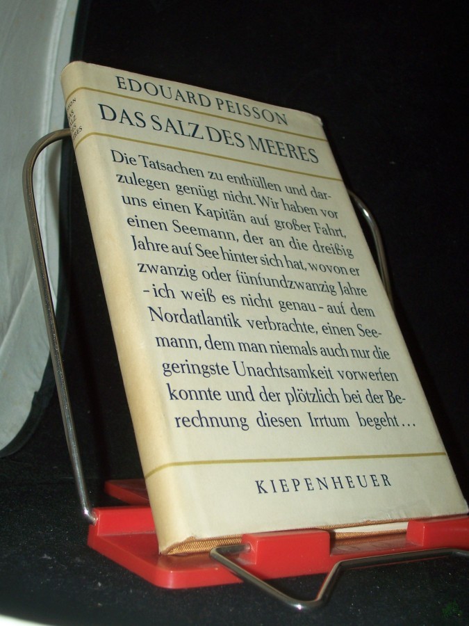 Product image 1 of the product “Das Salz des Meeres : [Roman] / Edouard Peisson. Autoris. Übers. a.d. Franz. von Noa Kiepenheuer ”