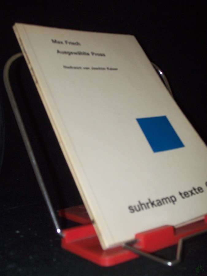 Artikelbild 1 des Artikels “Ausgewählte Prosa / Max Frisch. Nachwort von Joachim Kaiser “