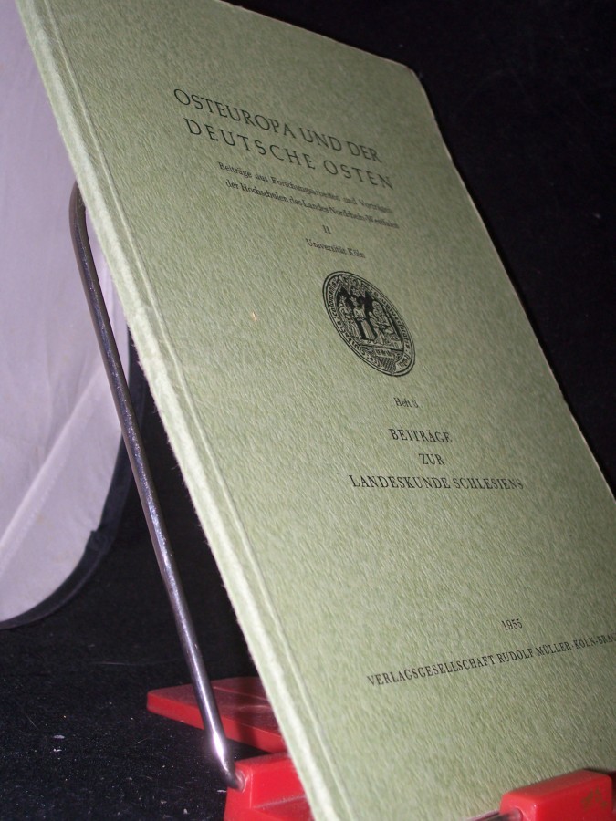 Artikelbild 1 des Artikels “3/1955, Osteuropa und der deutsche Osten, Beiträge zur Landeskunde Schlesiens “
