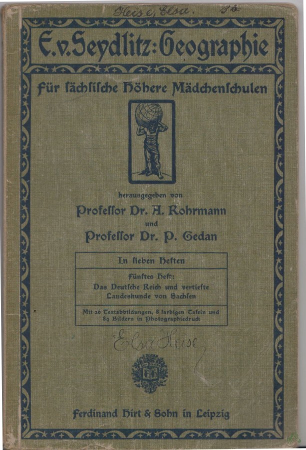 Artikelbild 1 des Artikels “Seydlitz, Ernst von: Geographie Teil: H. 5., Das deutsche Reich u. vertiefte Landeskunde von Sachsen “