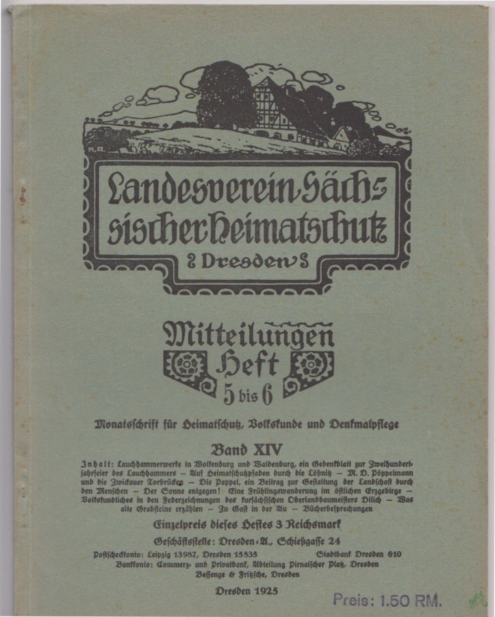 Artikelbild 1 des Artikels “Mitteilungen Heft 5/6, Band XIV “