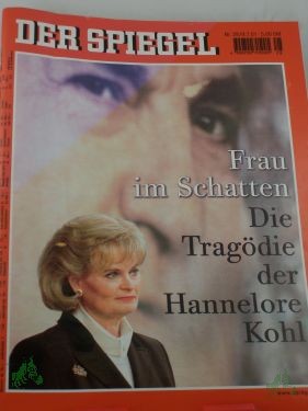 Product image 1 of the product “DER SPIEGEL 1/2001, Frau im Schatten, Die Tragödie der Hannelore Kohl ”