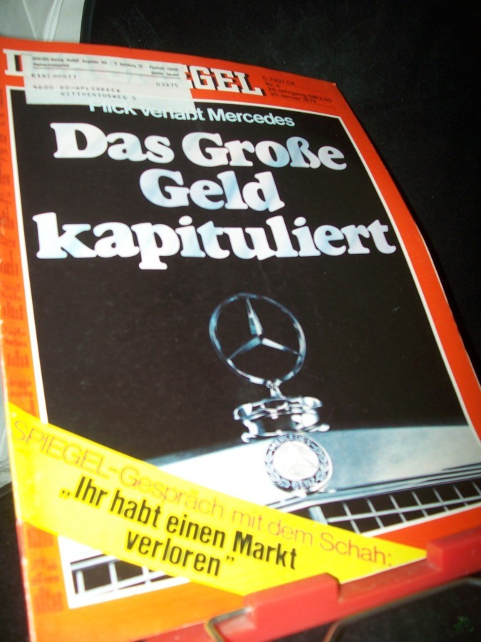 Artikelbild 1 des Artikels “4/1975 Flick verlässt Mercedes, das große Geld kapituliert “