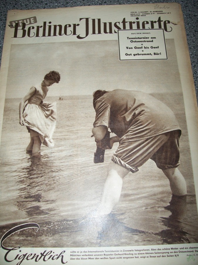 Artikelbild 1 des Artikels “30/1955 EIGENTLICH WOLLTE DER REPORTER KIESLING BEIM TENNISTURNIER ZINNOWITZ FOTOGRAFIEREN “