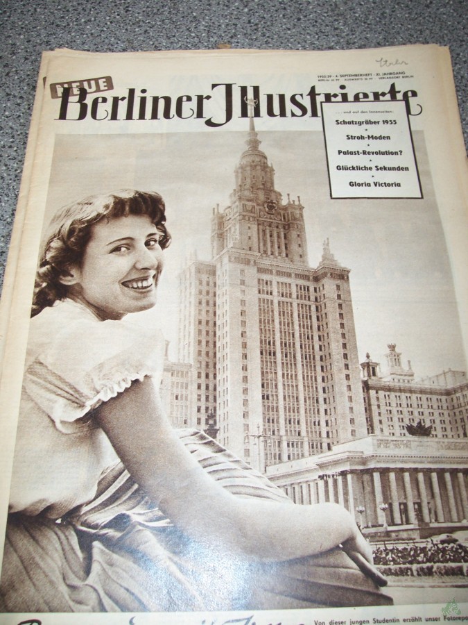 Artikelbild 1 des Artikels “39/1955 BEGEGNUNG MIT IRENA VON DIESER JUNGEN STUDENTIN ERZÄHLT HORST SCHULZE IN SEINEM SONDERBERICHT AUS MOSKAU “