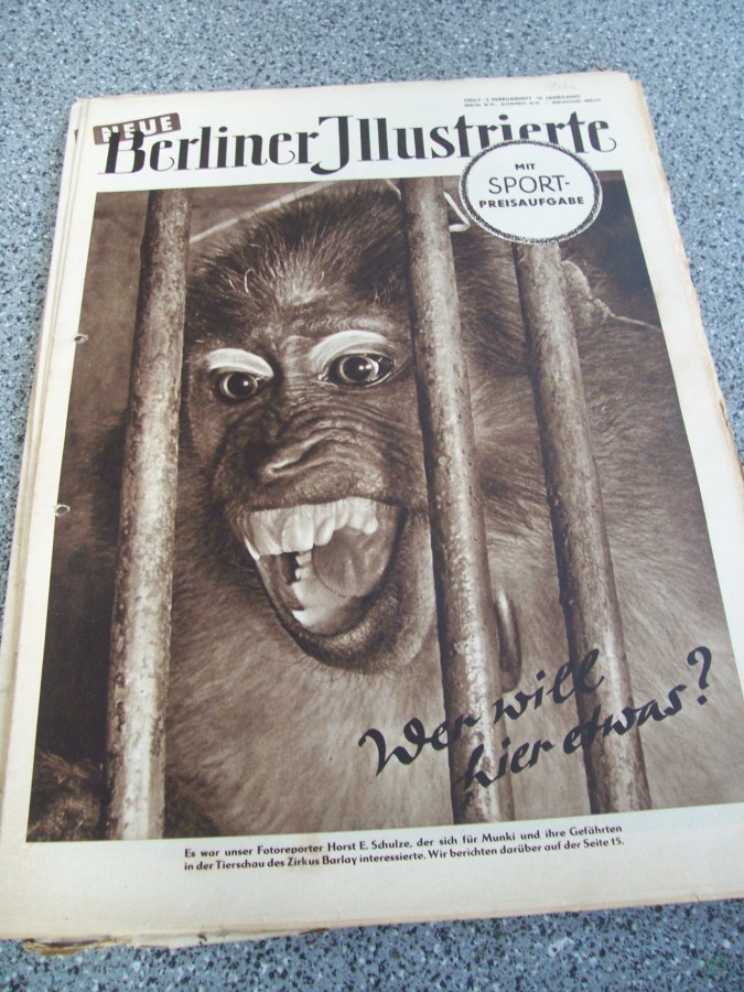 Artikelbild 1 des Artikels “7/1953 wer will hier etwas? HORST SCHULZE ÜBER DIE TIRSCHAU IM ZIRKUS BARLAY “