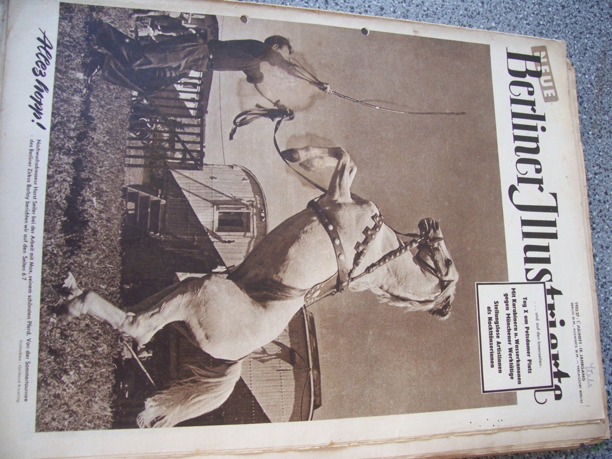 Artikelbild 1 des Artikels “27/1953 ALLEZ HOPP NACHWUCHSDRESSEUR HORST SEILER VON DER SOMMERTOURNEE DES BERLINER ZIRKUS BARLAY “