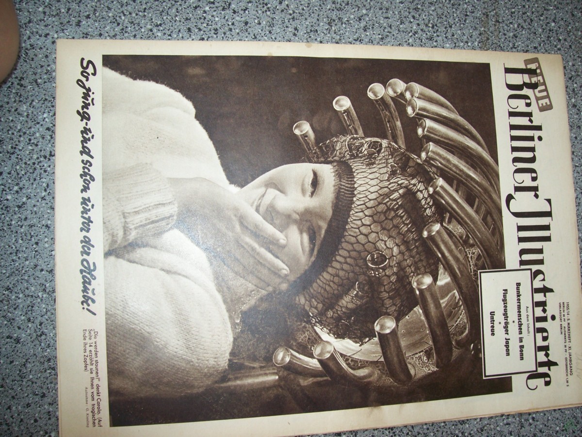 Artikelbild 1 des Artikels “14/1955 SO JUNG UND SCHON UNTER DER HAUBE VOM TRAGISCHEN ENDE CAROLAS ZOPFES BERICHT “